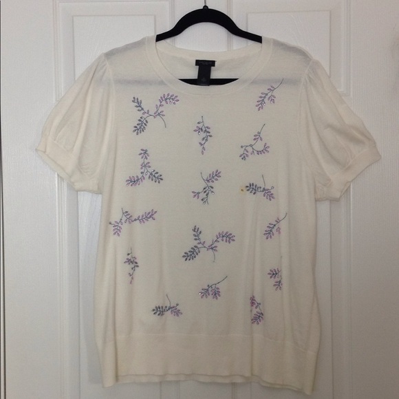 NWT Ann Taylor top with beads embellishment - Picture 1 of 4